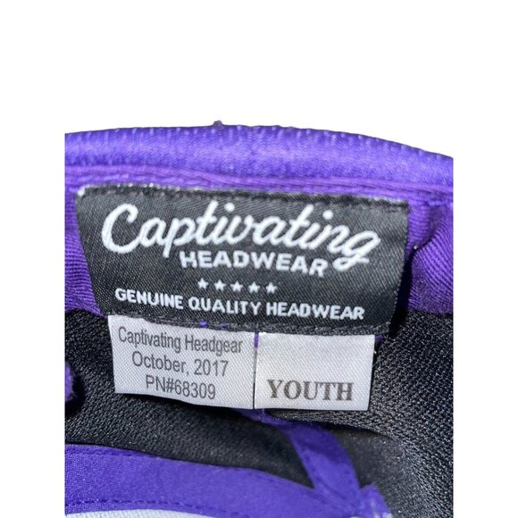 2017 Captivating Headwear K-State Wildcats Baseball Hat Youth NEW Curved Brim - Picture 9 of 14